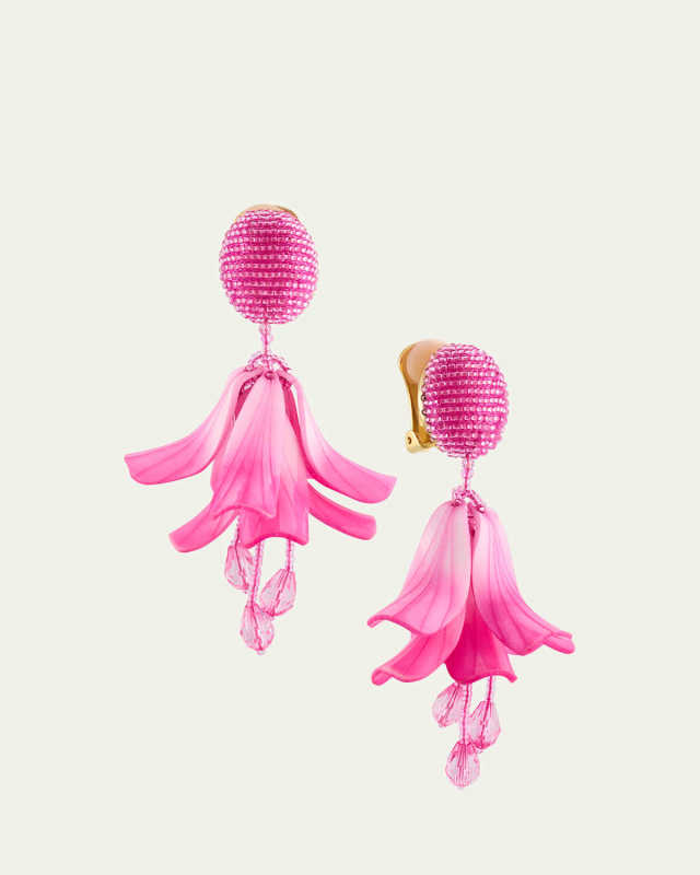 Classic Impatiens Clip-On Earrings